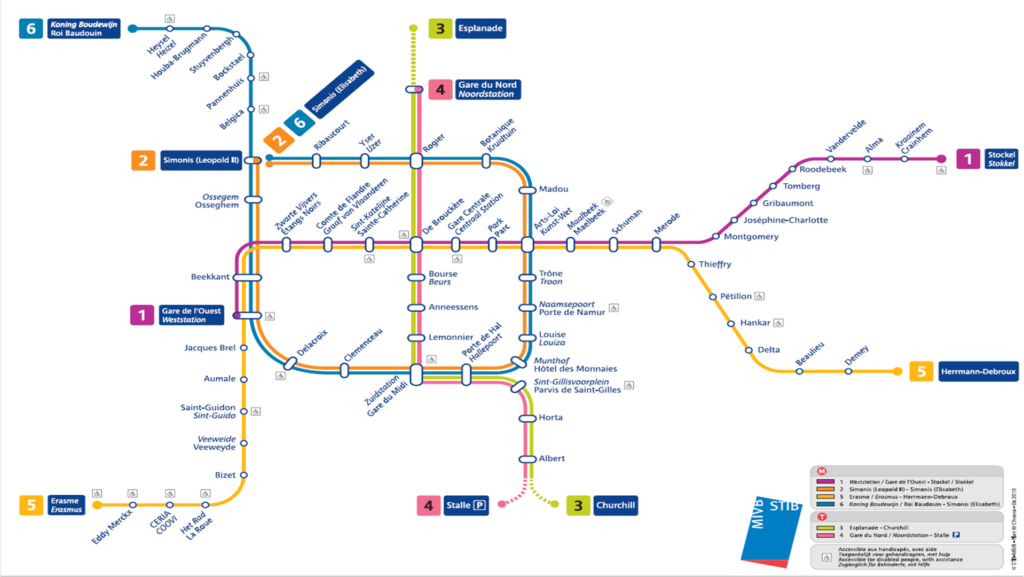 Brussels Metro Map_July 2010